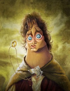 Caricaturas de famosos - The Lord of the rings - Elijah Wood